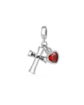 Charm 717 Cruz y Corazon rojo