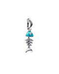Charm 614 pez esqueleto brillos