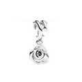 Charm 14 rosa plata