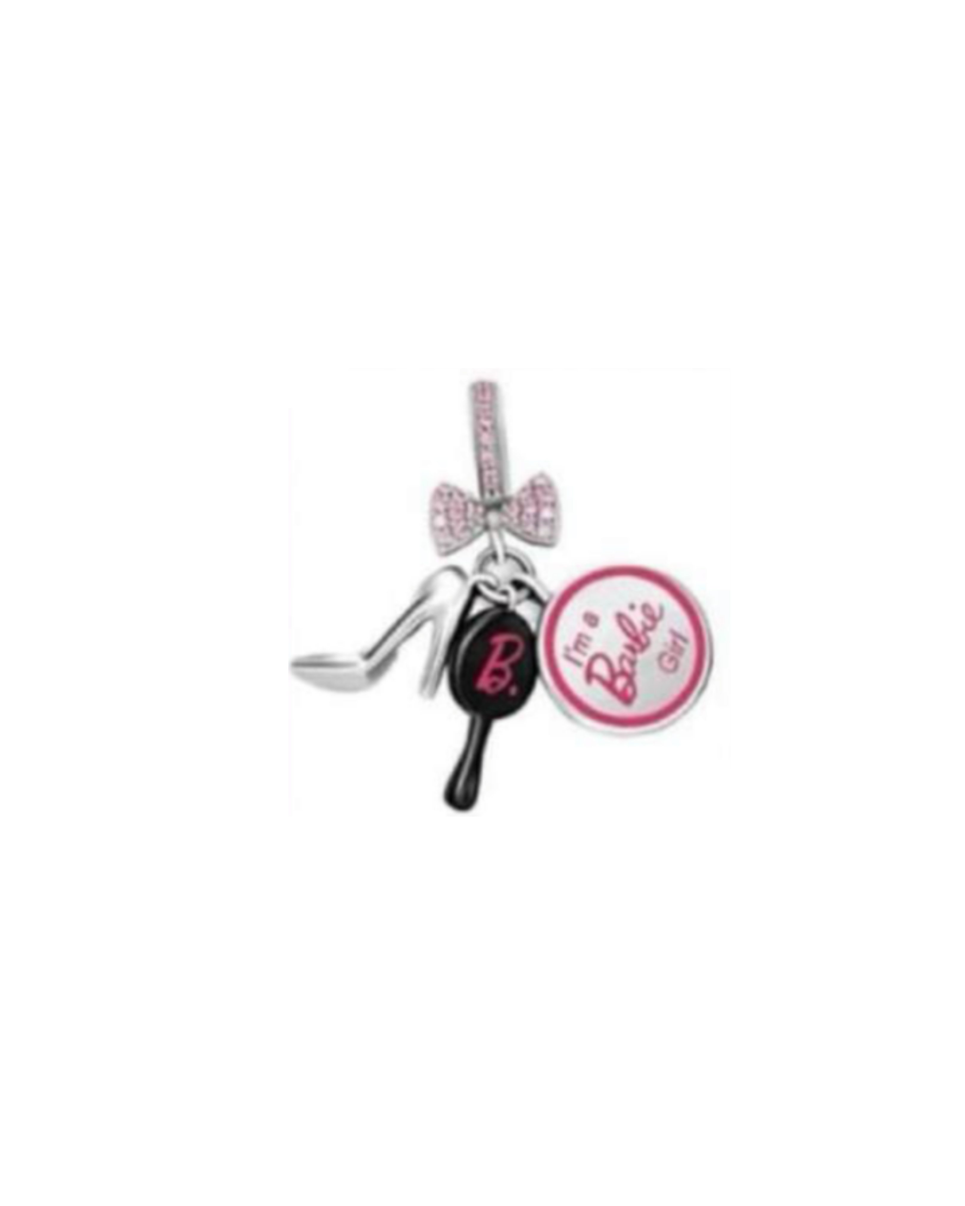 Charm 763 Barbie zapatilla y espejo