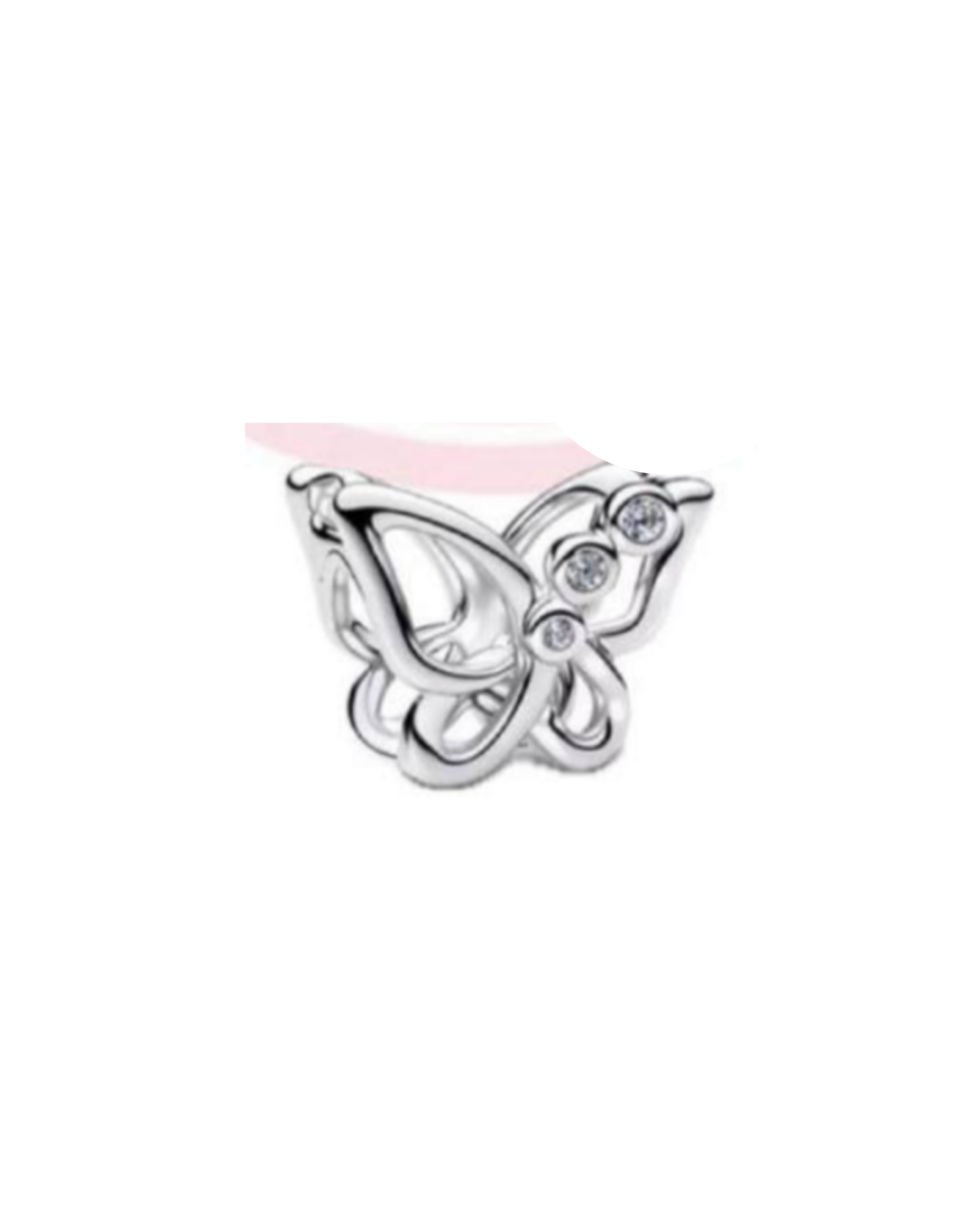 Charm 776 Mariposa plata