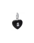 Charm 781 Corazón Cerradura Negro