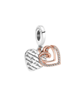 Charm 451 doble corazón