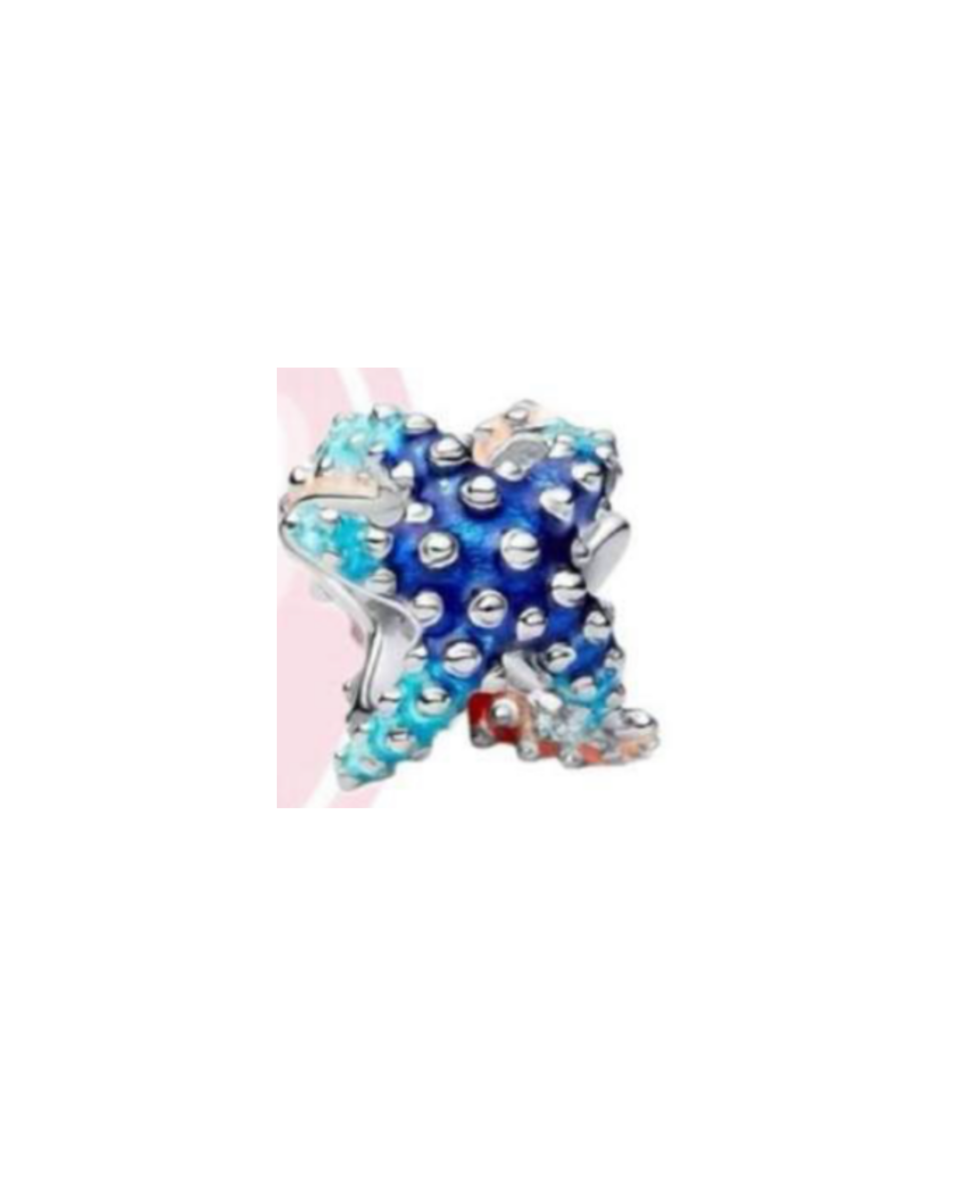 Charm 624 estrellas de mar bicolor azul/naranja
