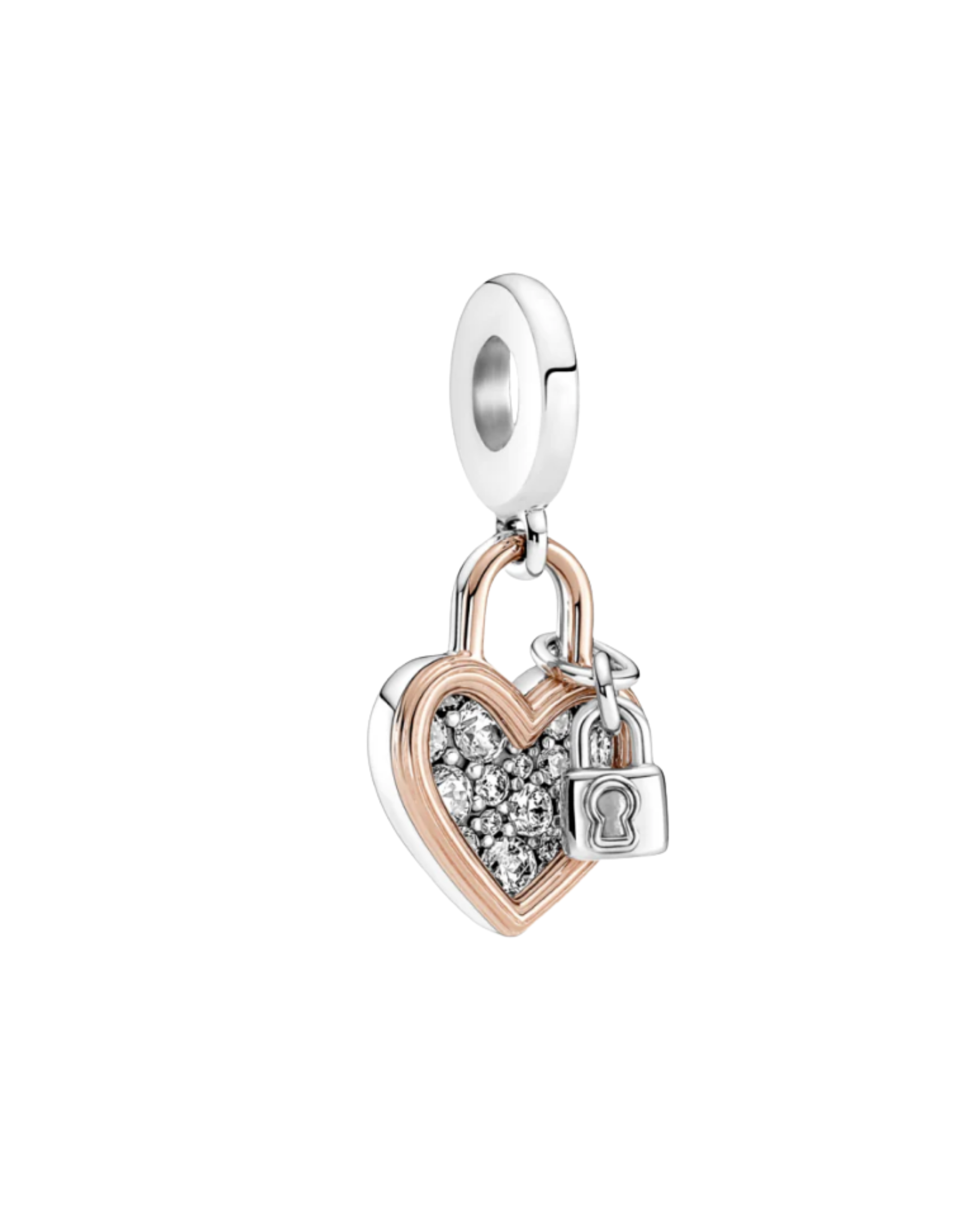 Charm 163 corazón candado