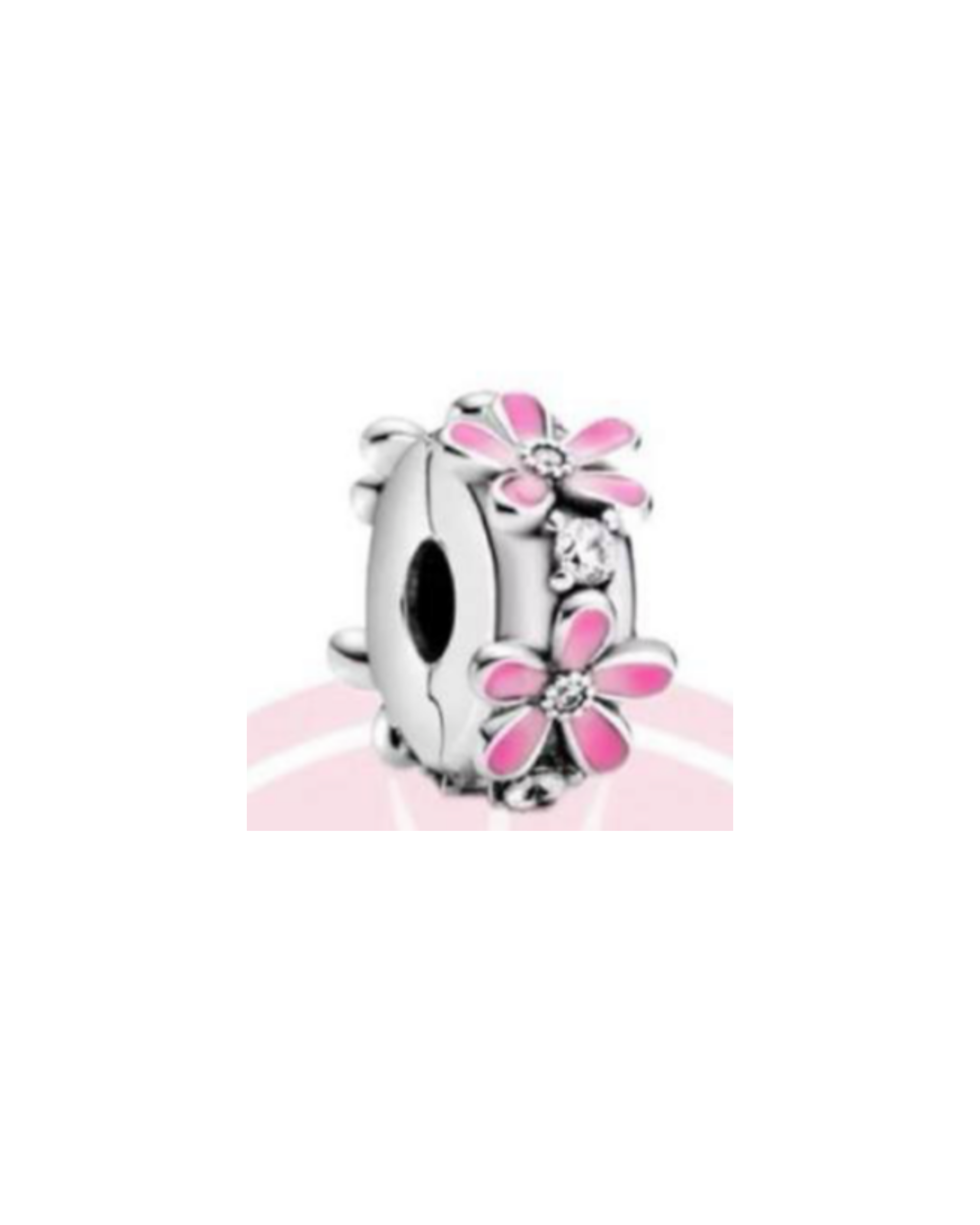 Charm 665 Clip Flores Rosas