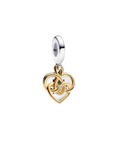 Charm 180 doble corazón
