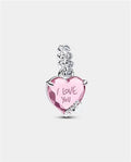 Charm 798 Corazón Rosa "i love you"