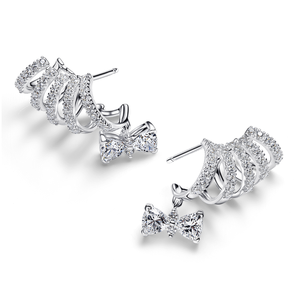 Aretes AR28 Espiral y Moño de Bridgerton