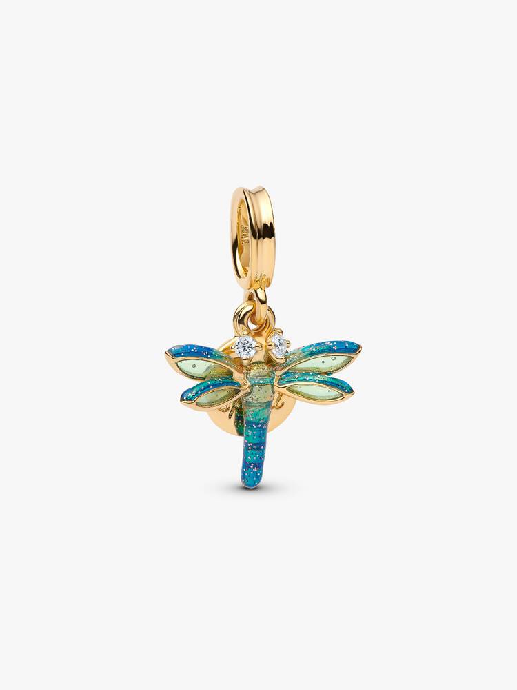 Charm 852 Libelila Azul/Dorado